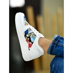 Shoetopia Women Printed Lightweight Sneakers