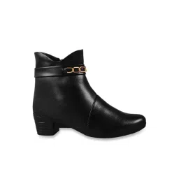 Shoetopia Women's Black Casual Booties