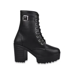 Shoetopia Women's Black Casual Booties