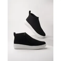 Shoetopia Women's Black Casual Booties