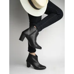 Shoetopia Women's Black Casual Boots