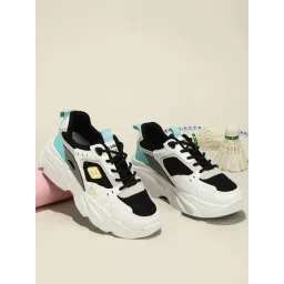 Shoetopia Women's Black Casual Sneakers