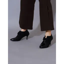 Shoetopia Women's Black Stiletto Boots