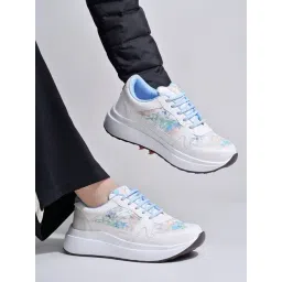 Shoetopia Women's Blue Casual Sneakers