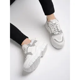 Shoetopia Women's Grey Sneakers