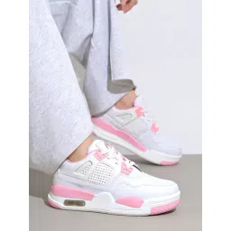 Shoetopia Women's Pink Casual Sneakers