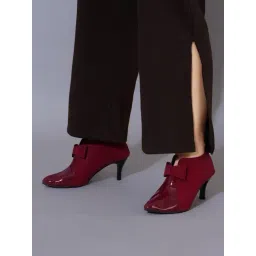 Shoetopia Women's Red Stiletto Boots