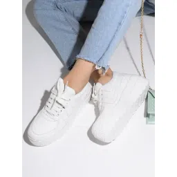 Shoetopia Women's White Sneakers