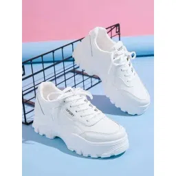 Shoetopia Women's White Sneakers