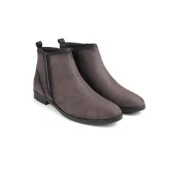 SHOZANIA Men Mid-Top Suede Regular Boots