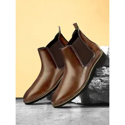 SHOZANIA Women Round-Toe Chelsea Boots
