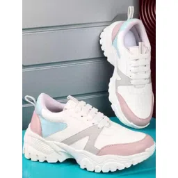 Shozie Women Synthetic Lace-Up Sneakers