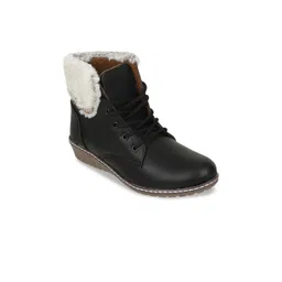 SHUZ TOUCH Women Casual Wedge-Heeled Regular Boots