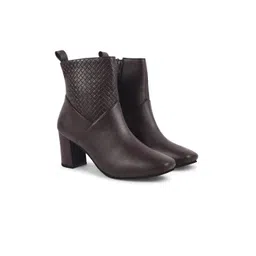 SHUZ TOUCH Women Textured Regular Boots
