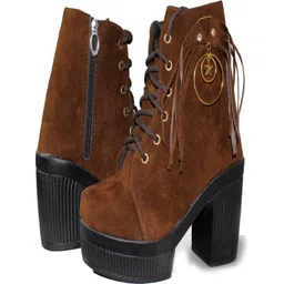 SK CLASY Women Round Toe Lace-Ups Out Door Boots