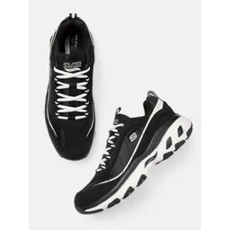 Skechers Men Black Dlites Arch Fit Sneakers