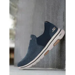 Skechers Men Blue Go Walk 5 Brutus Walking Shoes