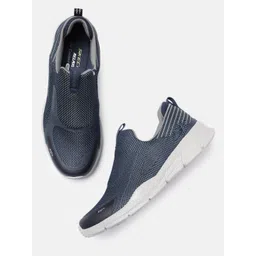 Skechers Men Navy Blue EQUALIZER 4.0 - BAYLOCK Slip-On Sneakers