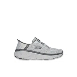 Skechers Men's D'LUX WALKER 2.0 - REZINATE Gray & Charcoal Running Shoes
