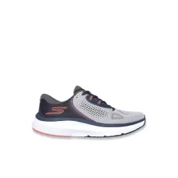 Skechers Men's GO RUN PURE 4 Gray & Orange Running Shoes
