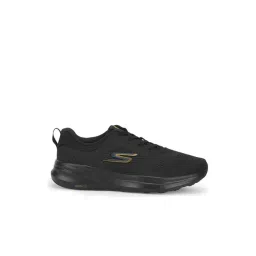 Skechers Mens GO RUN PURE Black Gold Running Shoes