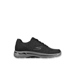 Skechers Mens GO WALK ARCH FIT ORION Black Walking Shoes