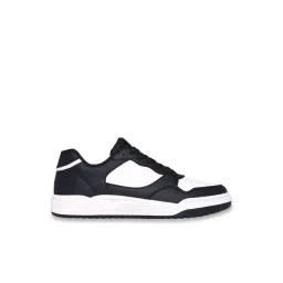 Skechers Men's KOOPA - VOLLEY LOW VARSITY Black & White Sneakers