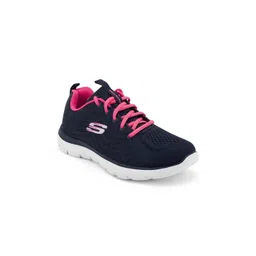 Skechers Summits Women Textured Round Toe Lace Ups Memory Foam Casual Sneakers