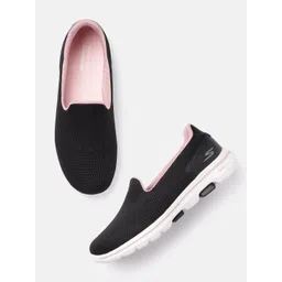 Skechers Women Black GO WALK 5 - OCEAN SPARKLE Shoes