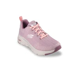 Skechers Women Purple Solid Sneakers
