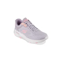 Skechers Women Self Design Round Toe Non Marking Lace Ups Running Shoes