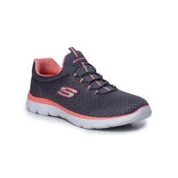 SKECHERS Women Summits Charcoal Running Shoes