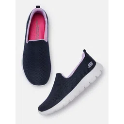 Skechers Women Summits Textured Slip-On Sneakers