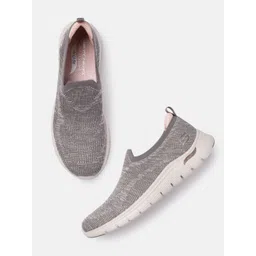 Skechers Women Taupe Arch Fit Vista In Slip-On Sneakers