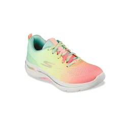 Skechers Women White Mesh Walking Non-Marking Shoes