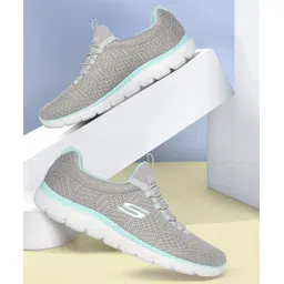 Skechers Womens BILLION - OVER THE TOP Black Lifestyle Slip On Shoe Slip On Sneakers For Women