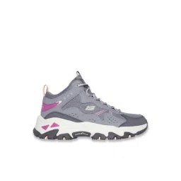 Skechers Women's D'LITES HIKER - ROSCRAN Purple Lace Up Casual Outdoors Shoe