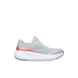 Skechers Women's GO RUN ELEVATE - HOT STREAK Grey & Pink Running Shoes