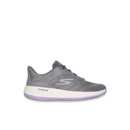Skechers Women's GO RUN PULSE 2.0 - BOUNDLESS Grey Lace Up Running Shoes