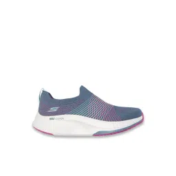 Skechers Women's GO WALK MAX WALKER - SALLY Charcoal & Purple Walking Shoes