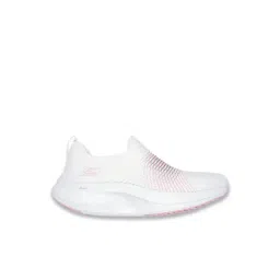 Skechers Women's GO WALK MAX WALKER - SALLY White & Pink Walking Shoes