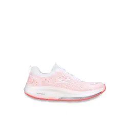 Skechers Women's GO WALK WORKOUT WALKER -OUTPA White Hot Coral Party Lace Up Shoe