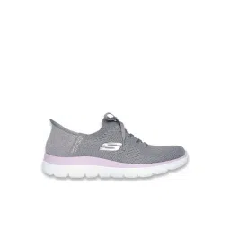 Skechers Women's SUMMITS-NEW DAILY Gray & Lavender Running Shoes
