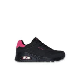 Skechers Women's UNO - POP BACK Black Sneakers
