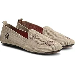 SKY-03 Shoes for Woman | Flat Women Shoes, Lightweight Fabric, Foam and PU Sole Slip-On | Stylish Women Foot Wear for Daily Walking Travel & Casual Shoes for Woman Size 4-8