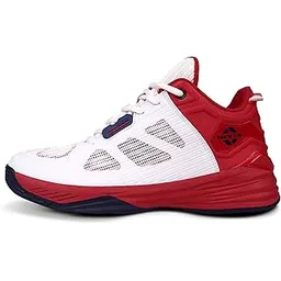 SKYRUSH Basketball Shoes/Air Ventilated Mesh Fused with TPU/Multidirectional Outsole/Responsive Duo Foam Midsole