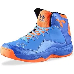 Slam Dunk Water Repellent Basketball Shoes for Indoor & Outdoor Court for Boys | High Ankle with Rubberized Outsole for Maximum Grip