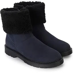 Slays women comfortable Boots | Extra cushioned foot bed and skin friendly Ankle Boot with low heels | Trendy, Stylish,Casual Boots with zipper | Winter, snow and holiday outings