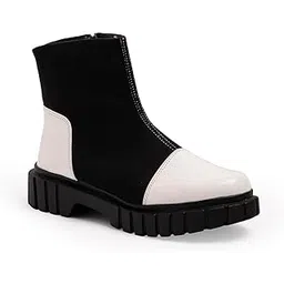 Slip-On Zipper Boots for Women & Girls – Trendy, Comfortable, and Easy to Style | CR105