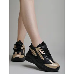 Smart Casual Comfortable Black Sneakers For Women & Girls Sneakers For Women